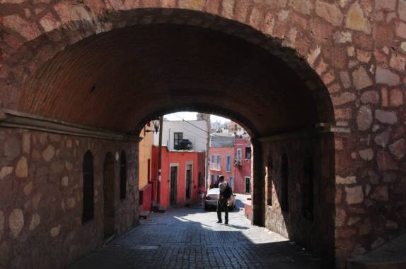Caminhando pelas ruelas de Guanajuato, no México